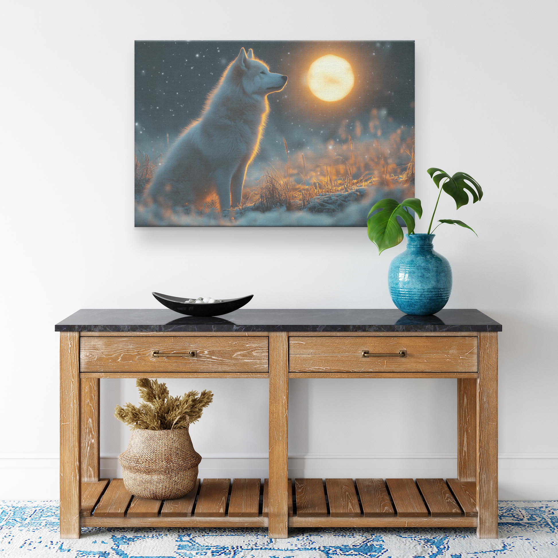Akita_Standing_Proudly_Under_Glowing_Ful_H_Rectangle_Smaller_Lifestyle_Mockup.png