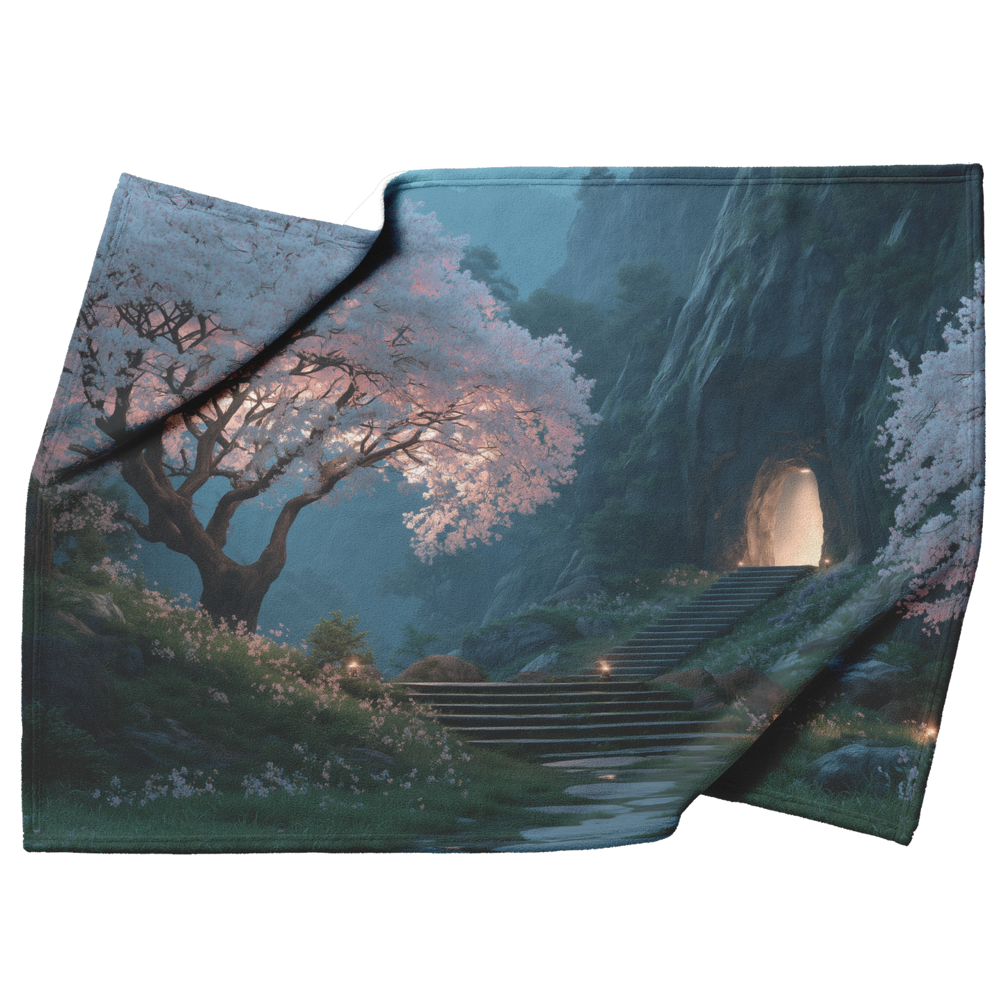 Ancient_Stone_Steps_Surrounded_By_Bloomi_H_Blanket_Top_Bottom_Folds_Mockup.png