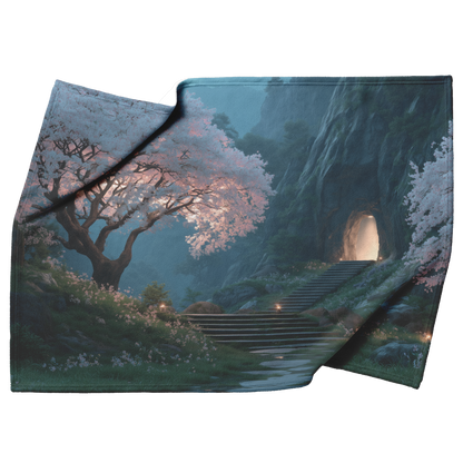 Ancient_Stone_Steps_Surrounded_By_Bloomi_H_Blanket_Top_Bottom_Folds_Mockup.png