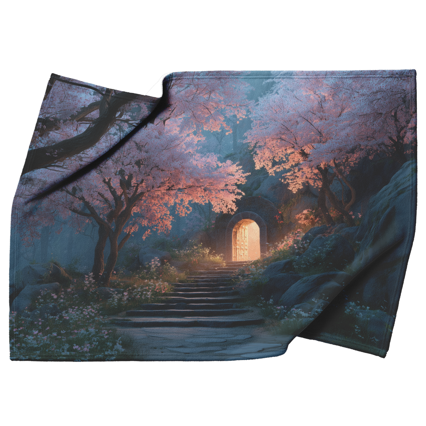 Ancient_Stone_Steps_Surrounded_By_Bloomi_H_Blanket_Top_Bottom_Folds_Mockup.png