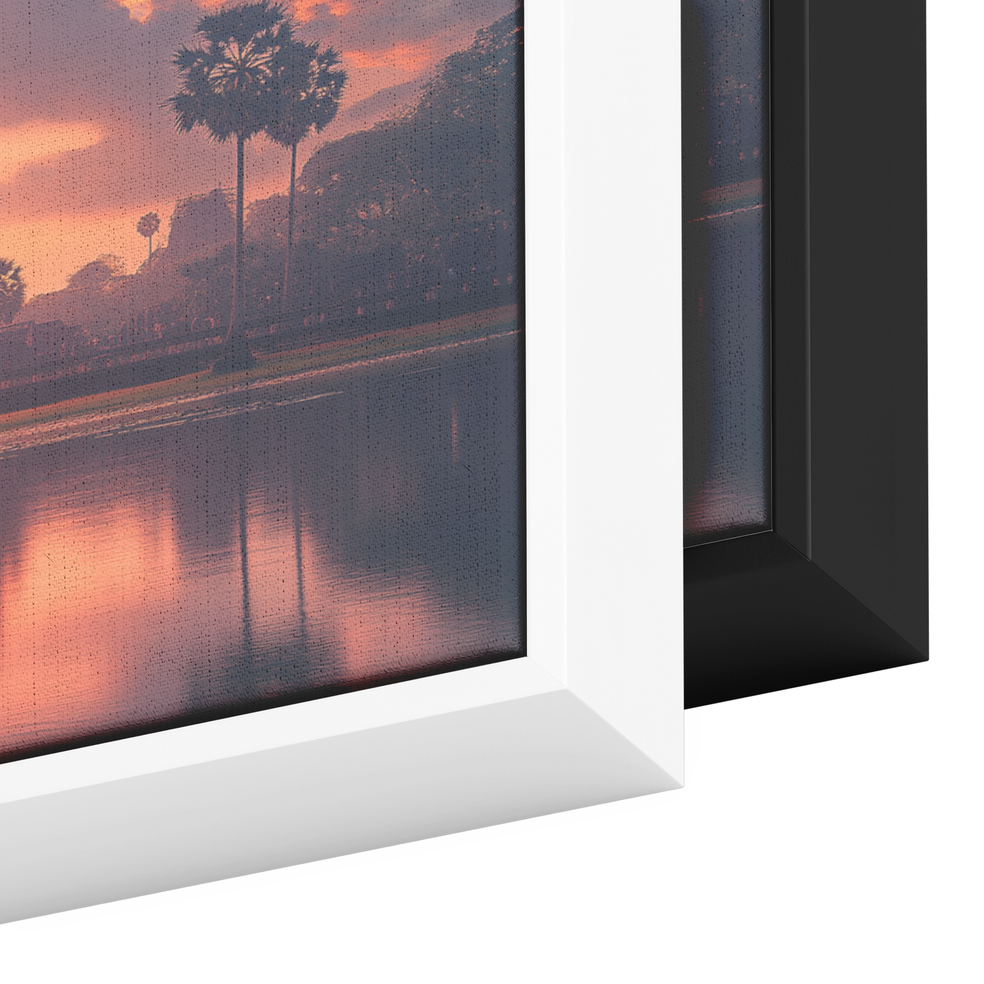 Angkor_Wat_Iconic_Spires_Silhouetted_Glo_Framed_Canvas_H_Panoramic_Color_Options_Mockup.png