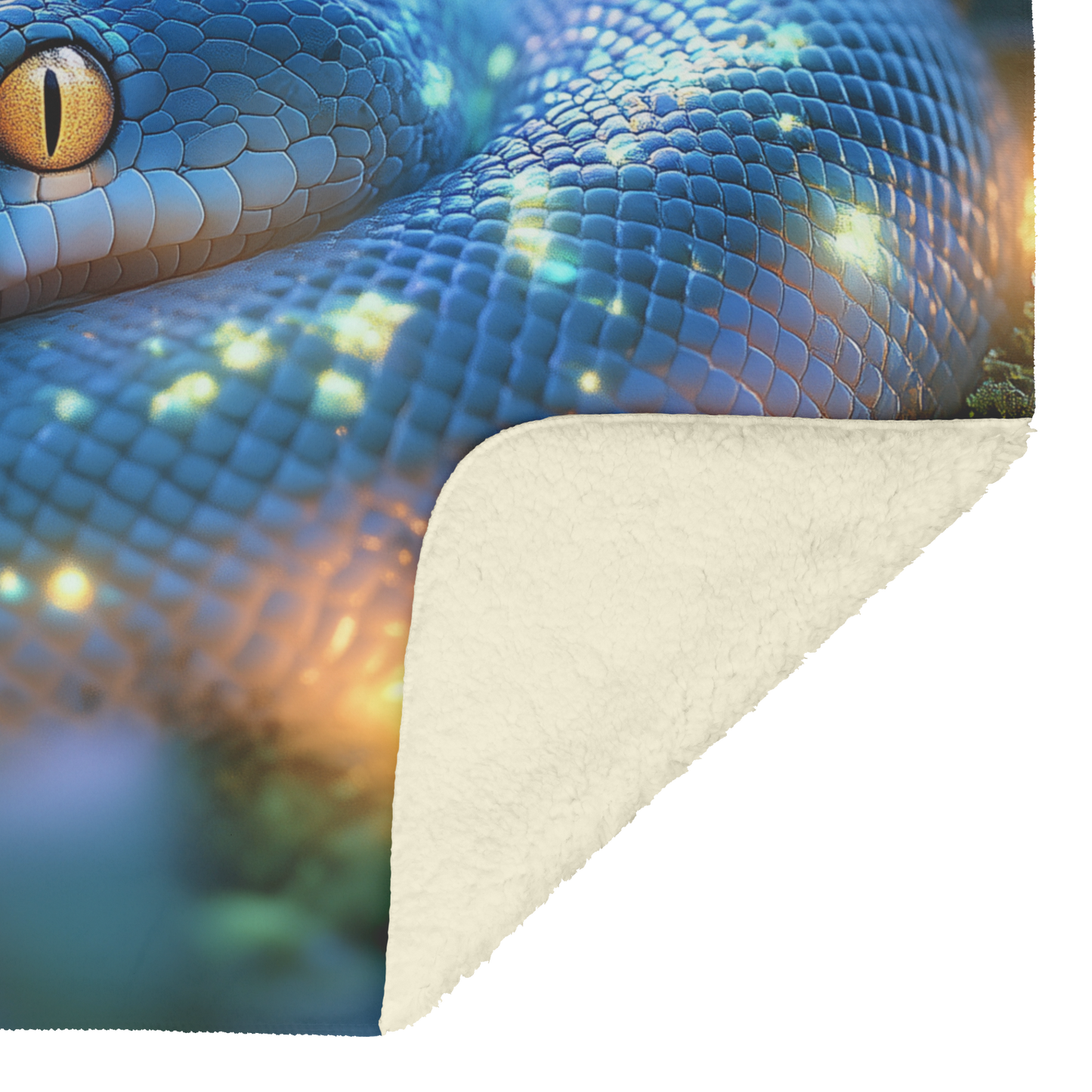 Baby_Anaconda_Curled_Up_in_Glowing_Moss__H_Blanket_Sherpa_Mockup.png