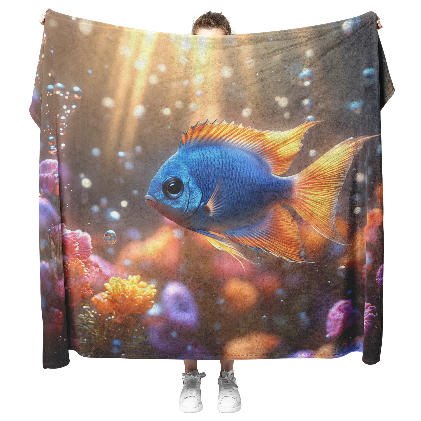 Baby_Angelfish_Swimming_in_Crystal_Water_H_Blanket_Model_Mockup.png