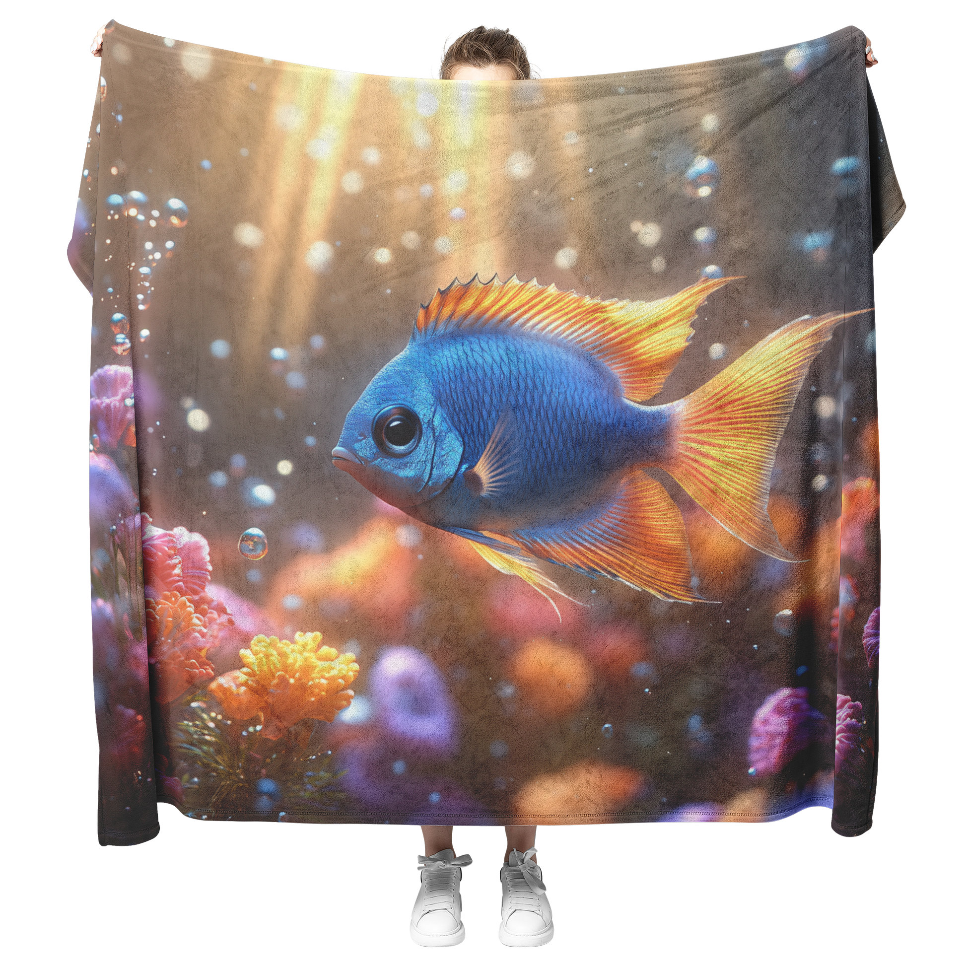 Baby_Angelfish_Swimming_in_Crystal_Water_H_Blanket_Model_Mockup.png