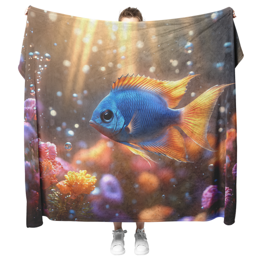 Baby_Angelfish_Swimming_in_Crystal_Water_H_Blanket_Model_Mockup.png