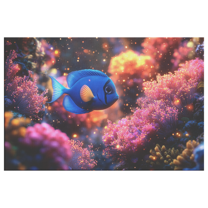 Baby_Blue_Tang_Swimming_Near_Glowing_Cor_H_Rectangle_Main_Mockup.png