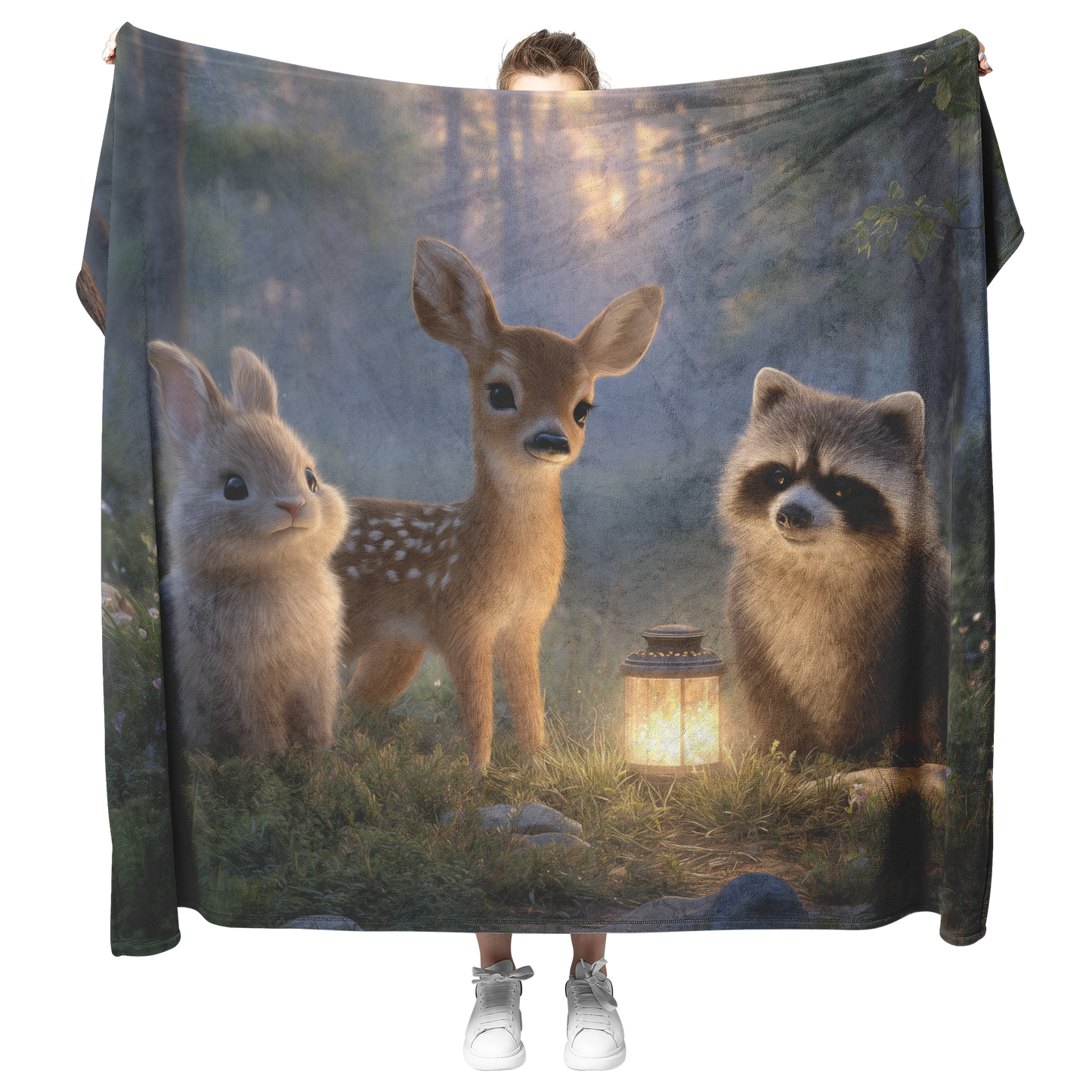 Baby_Deer_Bunny_Fox_And_Raccoon_Gathered_H_Blanket_Model_Mockup.png_15283517
