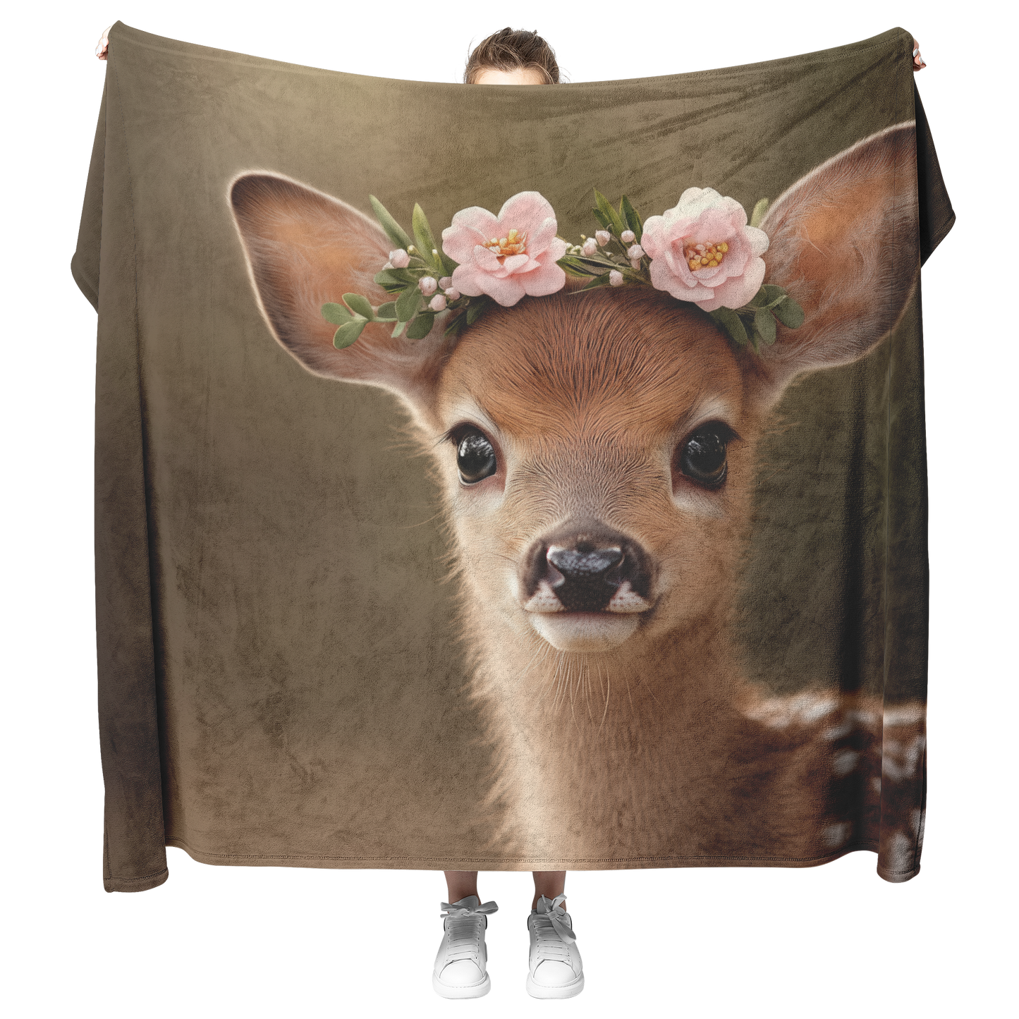 Baby_Deer_Wearing_Flower_Heart_Crown_Gen_H_Blanket_Model_Mockup.png_15350840