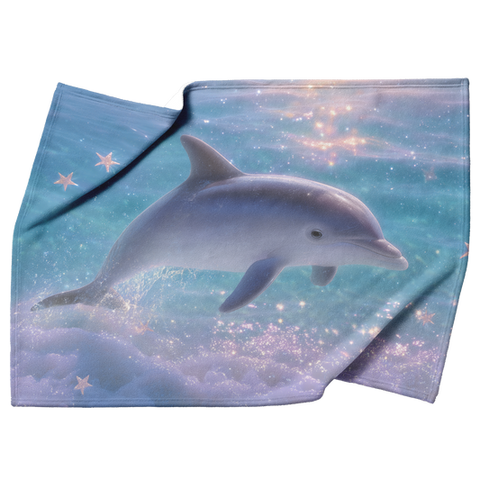 Baby_Dolphin_In_Pastel_Waters_Surrounded_H_Blanket_Top_Bottom_Folds_Mockup.png