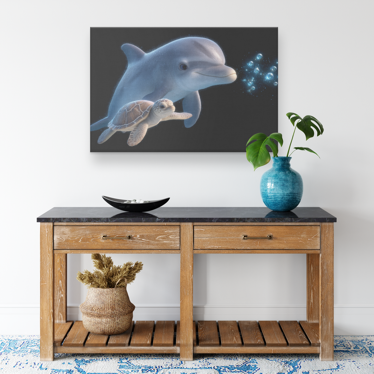Baby_Dolphin_and_Sea_Turtles_Playing_wit_H_Rectangle_Smaller_Lifestyle_Mockup.png_15524322
