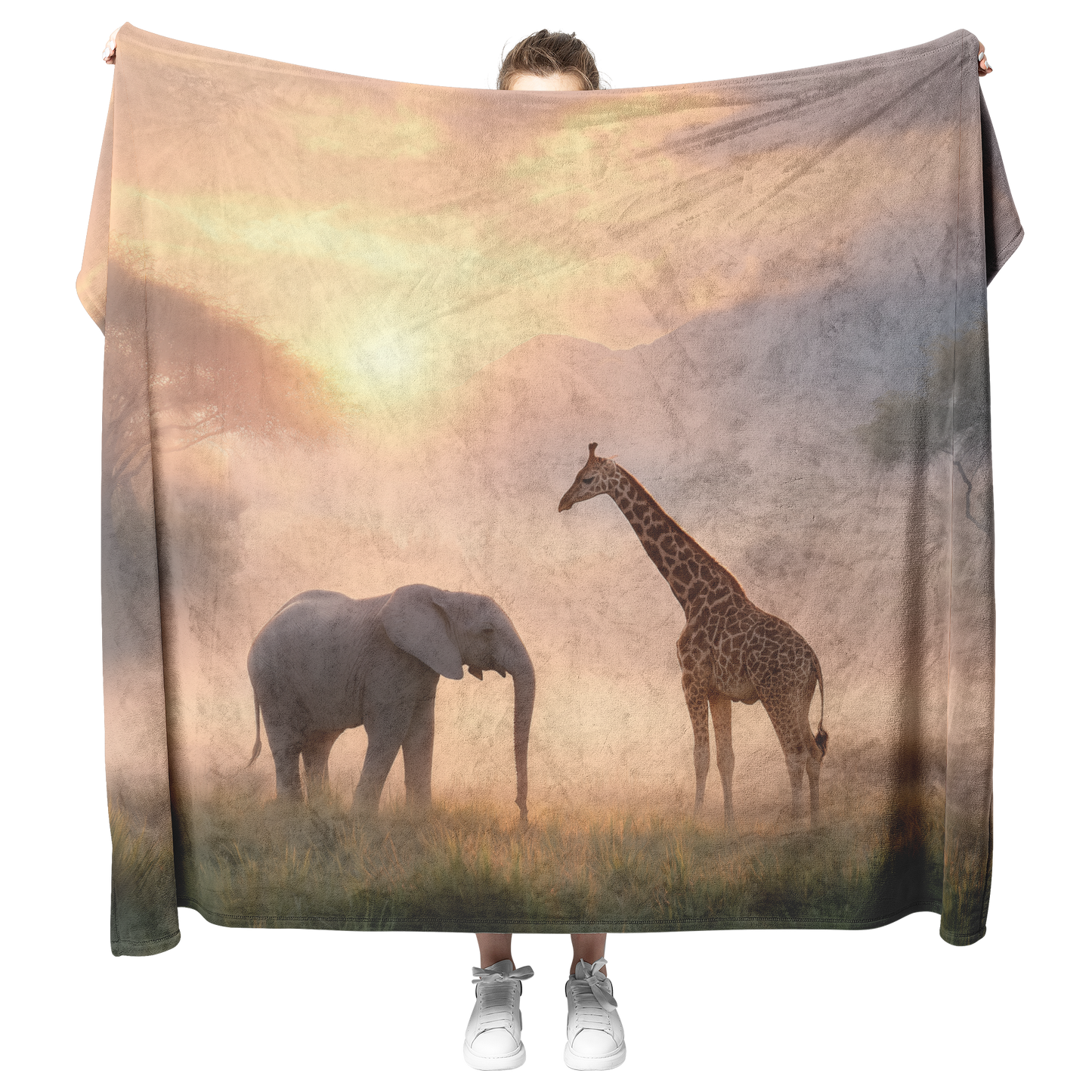 Baby_Elephant_And_Giraffe_Cuddling_In_Ma_H_Blanket_Model_Mockup.png