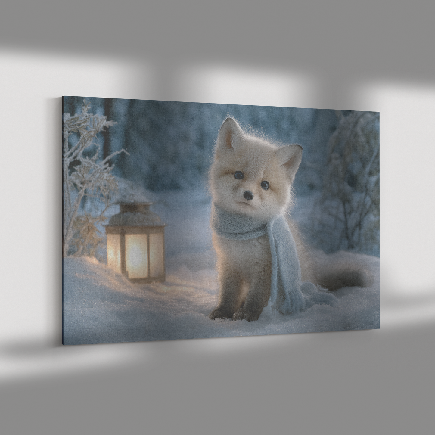 Baby_Fox_Wearing_Scarf_Sitting_Beside_Gl_H_Rectangle_Dramatic_Shadow_Mockup.png_15519560
