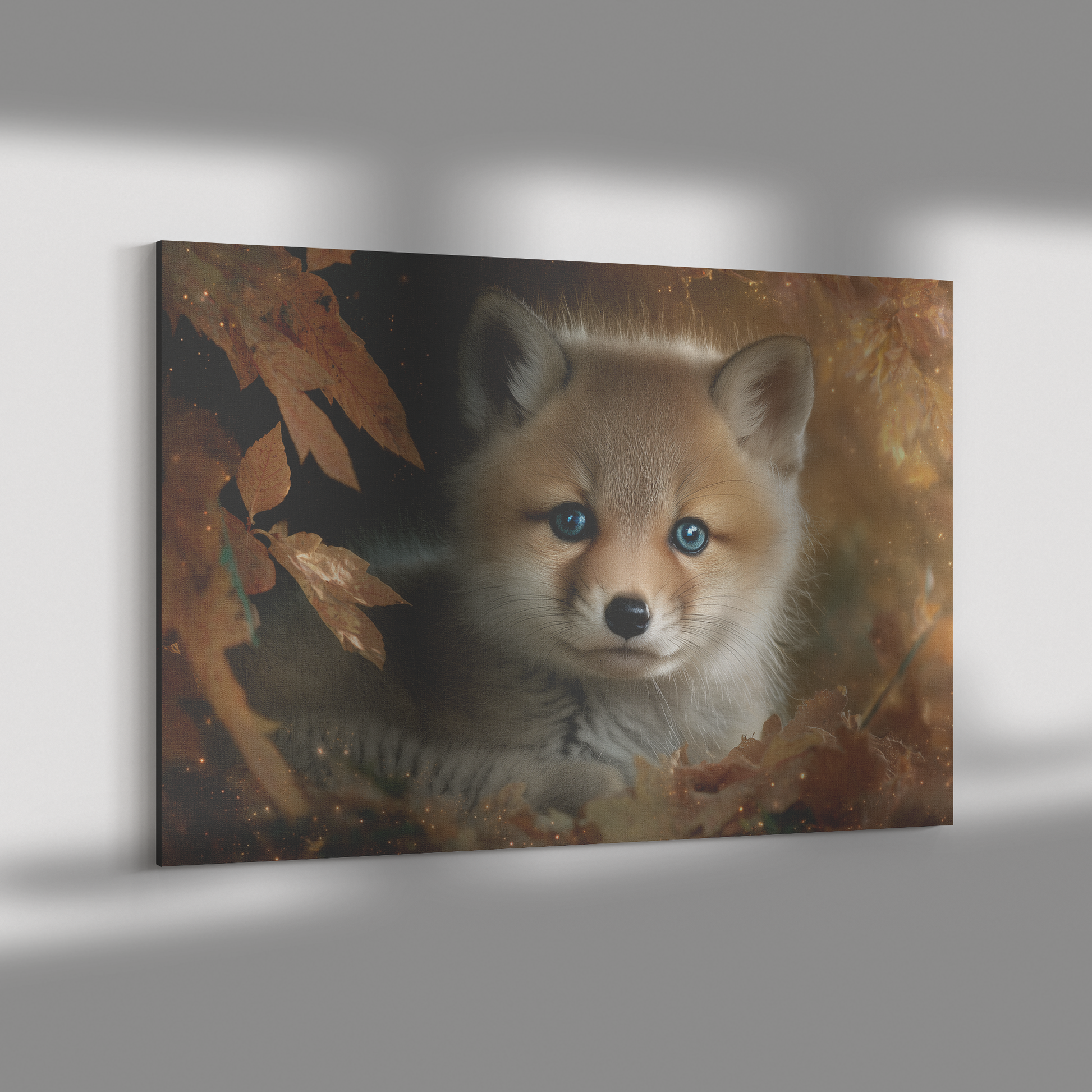 Baby_Fox_with_Blue_Eyes_Curled_in_Nest_o_H_Rectangle_Dramatic_Shadow_Mockup.png_15519406