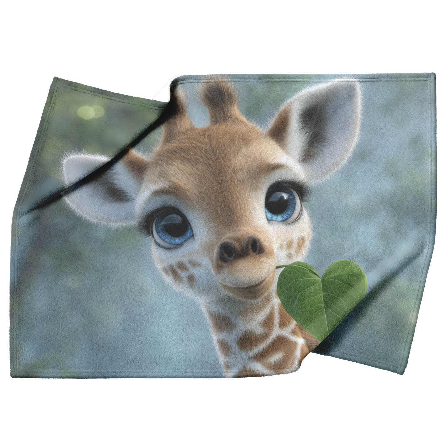 Baby_Giraffe_Sharing_Heart_Shaped_Leaf_S_H_Blanket_Top_Bottom_Folds_Mockup.png_15350390