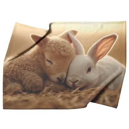 Baby_Lamb_Nestled_Beside_Bunny_Soft_Wool_H_Blanket_Top_Bottom_Folds_Mockup.png_15350635