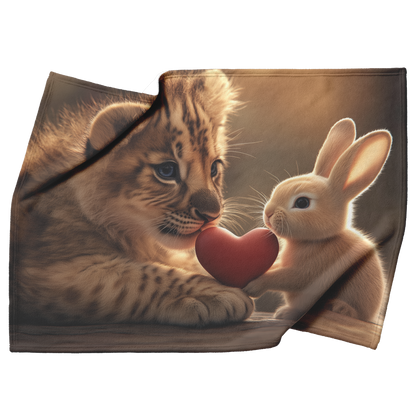 Baby_Lion_Cub_Giving_Heart_to_Bunny_Soft_H_Blanket_Top_Bottom_Folds_Mockup.png_15350414