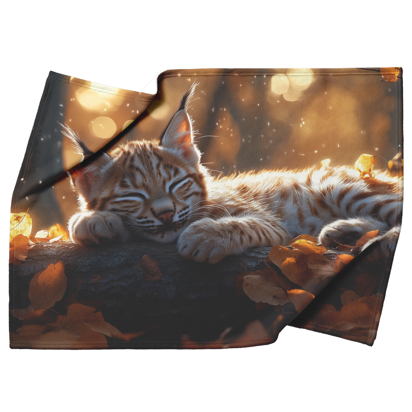 Baby_Lynx_Resting_on_a_Glowing_Forest_Lo_H_Blanket_Top_Bottom_Folds_Mockup.png