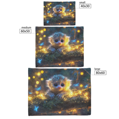 Baby_Marmoset_Resting_on_Glowing_Mossy_L_H_Blanket_Size_Options_Mockup.png