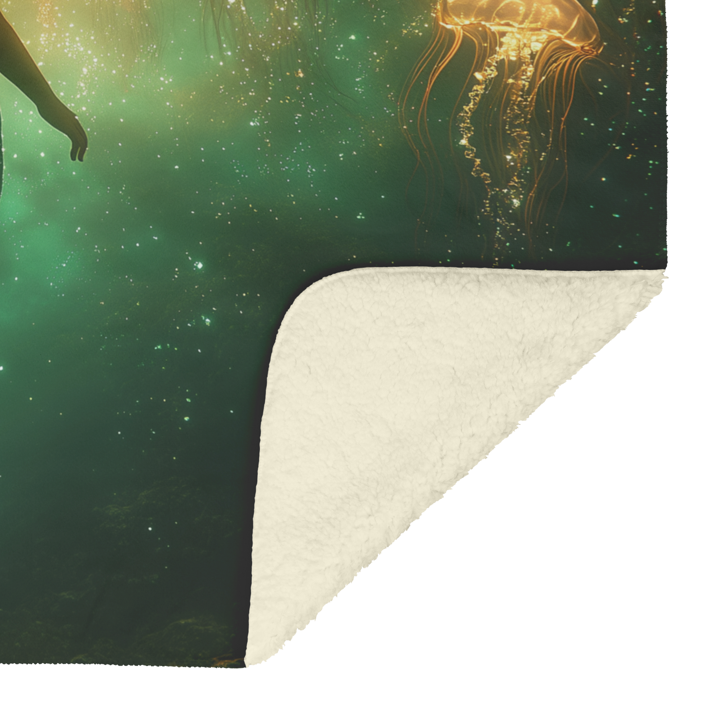 Baby_Mermaid_Swimming_Near_Glowing_Jelly_H_Blanket_Sherpa_Mockup.png