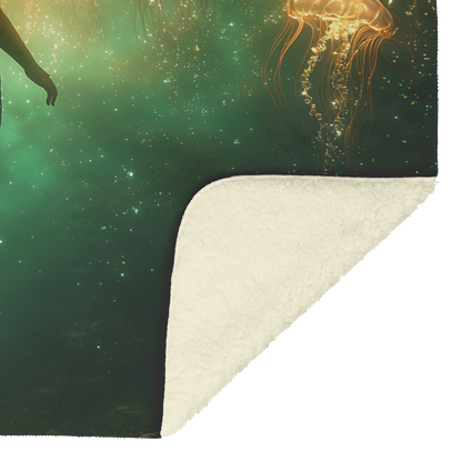 Baby_Mermaid_Swimming_Near_Glowing_Jelly_H_Blanket_Sherpa_Mockup.png
