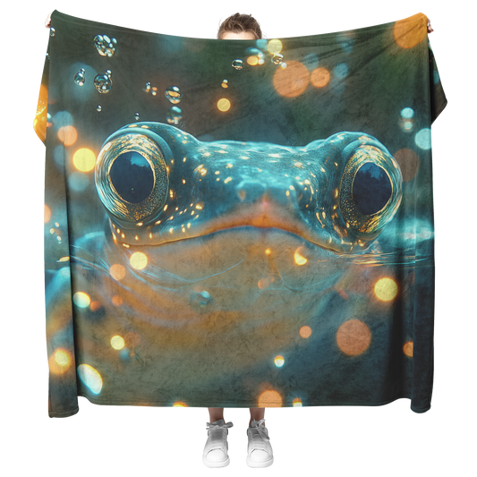 Baby_Moray_Eel_Peeking_from_Glowing_Cora_H_Blanket_Model_Mockup.png