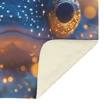 Baby_Moray_Eel_Peeking_from_Glowing_Cora_H_Blanket_Sherpa_Mockup.png