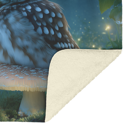 Baby_Owl_Sleeping_On_Glowing_Mushroom_Su_H_Blanket_Sherpa_Mockup.png