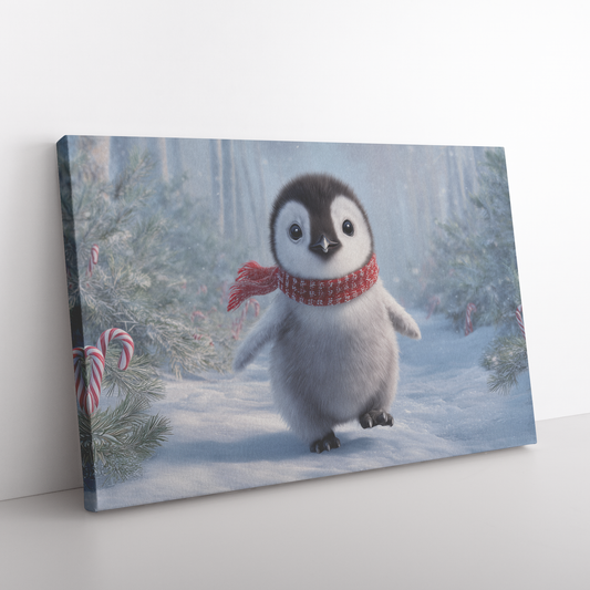Baby_Penguin_Wearing_Red_Scarf_Waddling__H_Rectangle_Angle_Floor_Mockup.png_15524277