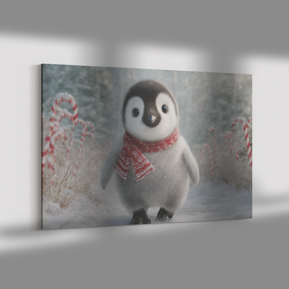 Baby_Penguin_Wearing_Red_Scarf_Waddling__H_Rectangle_Dramatic_Shadow_Mockup.png_15524290