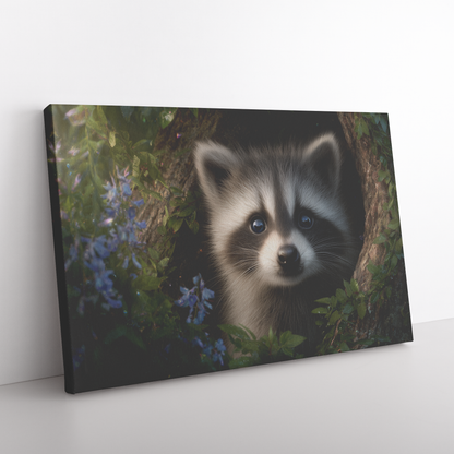 Baby_Raccoon_with_Blue_Eyes_Peeking_from_H_Rectangle_Angle_Floor_Mockup.png_15471664