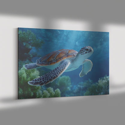 Baby_Sea_Turtle_with_Blue_Eyes_Swimming__H_Rectangle_Dramatic_Shadow_Mockup.png_15430882