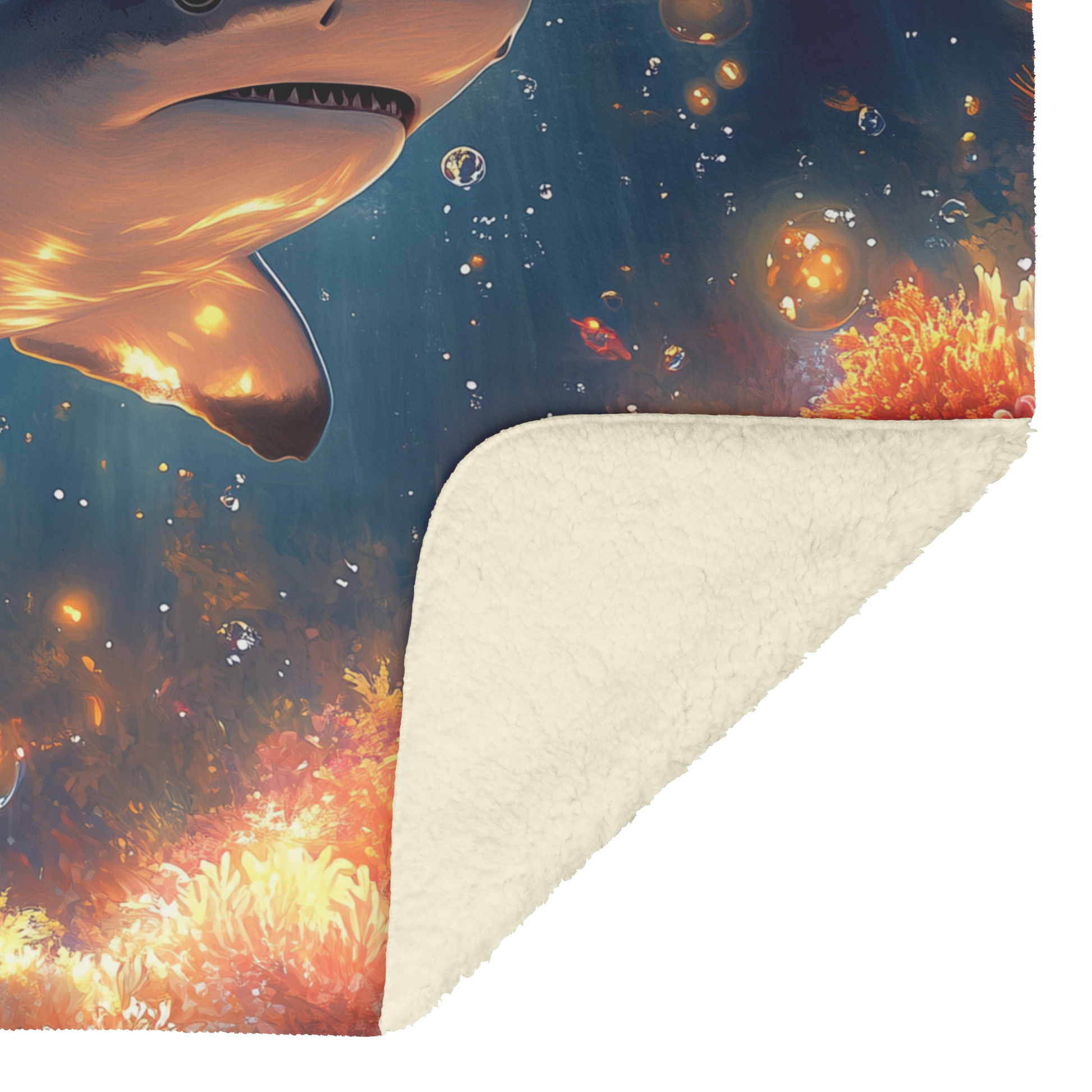 Baby_Shark_Swimming_in_Glowing_Tropical__H_Blanket_Sherpa_Mockup.png