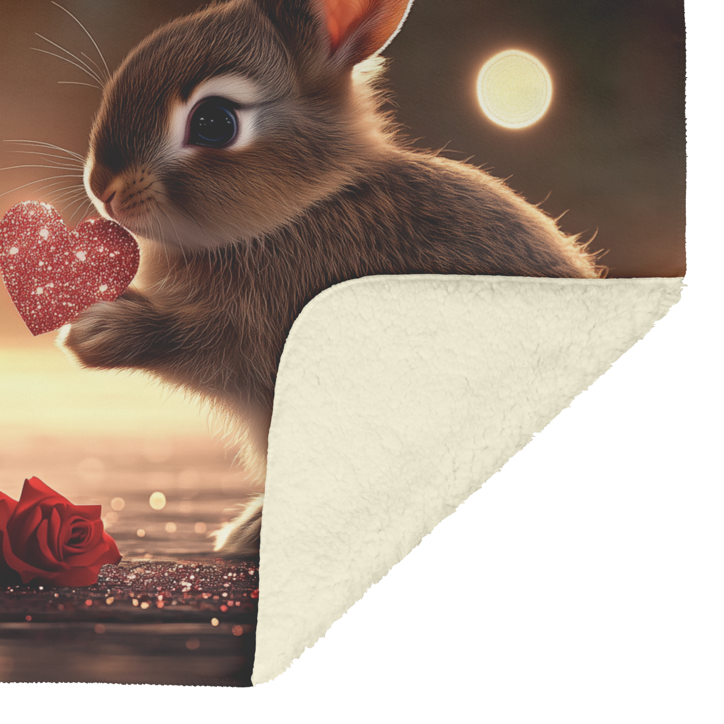 Baby Squirrels Exchanging Heart Shaped Cards Sherpa Fleece Throw Blanket Cute Cozy Design Loving Valentines Day Gift