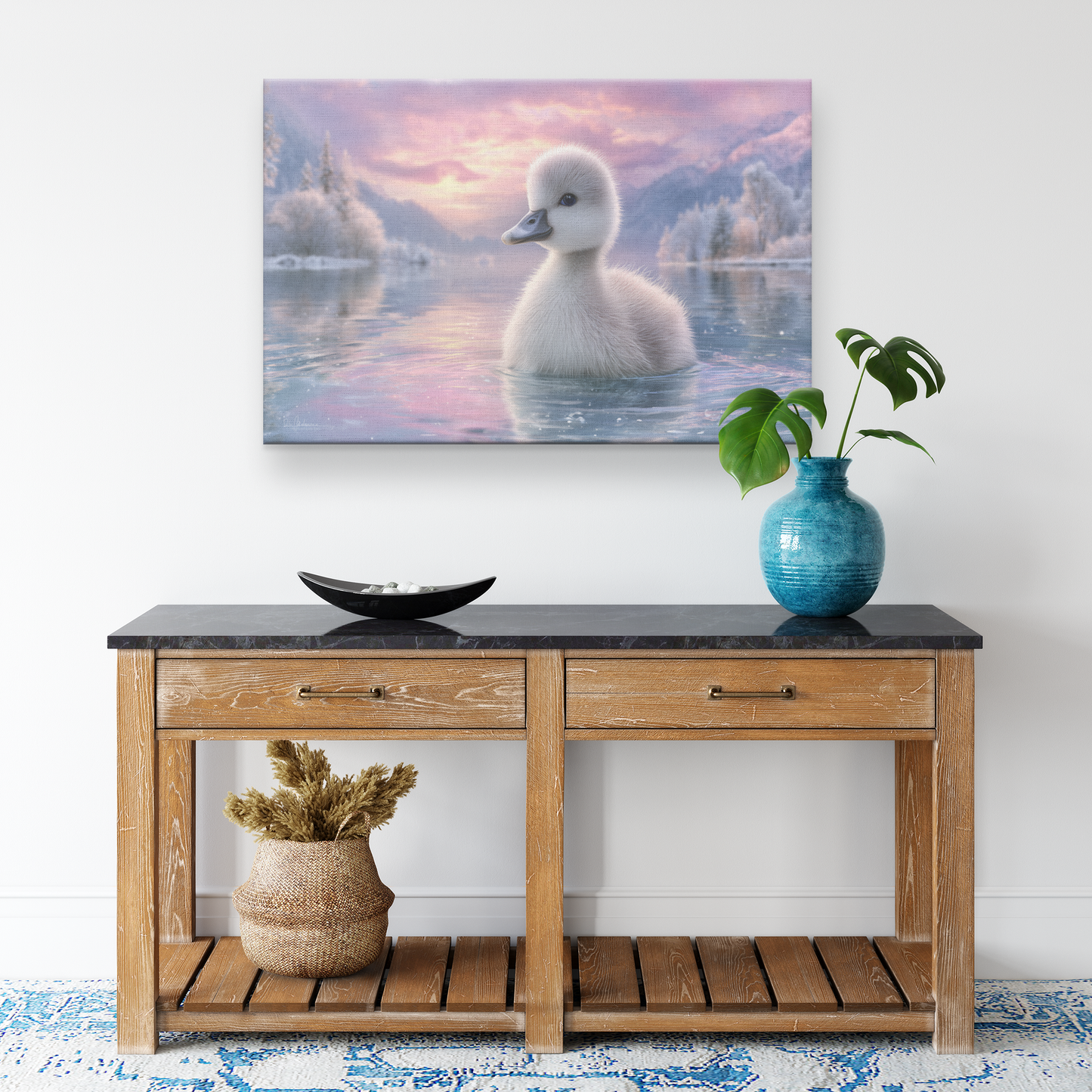 Baby_Swan_with_Blue_Eyes_Floating_on_Cry_H_Rectangle_Smaller_Lifestyle_Mockup.png_15406206
