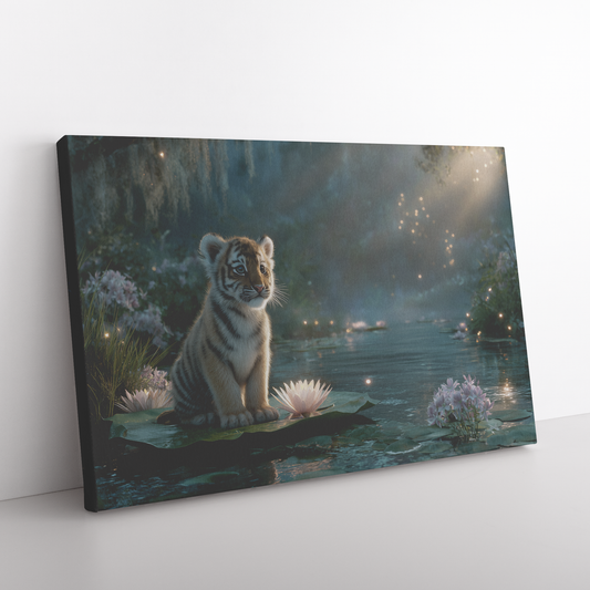 Baby_Tiger_Riding_Glowing_Lily_Pad_Acros_H_Rectangle_Angle_Floor_Mockup.png_15333183