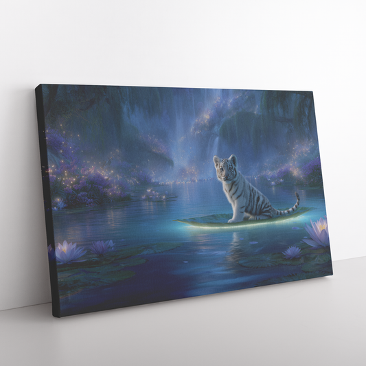 Baby_Tiger_Riding_Glowing_Lily_Pad_Acros_H_Rectangle_Angle_Floor_Mockup.png_15333276