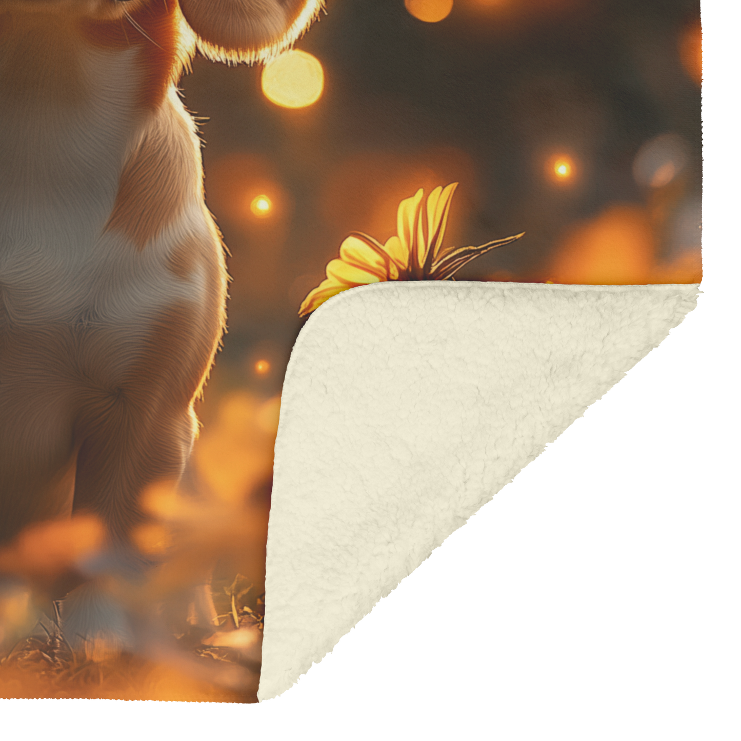 Beagle_on_Garden_Path_with_Flowers_Light_H_Blanket_Sherpa_Mockup.png