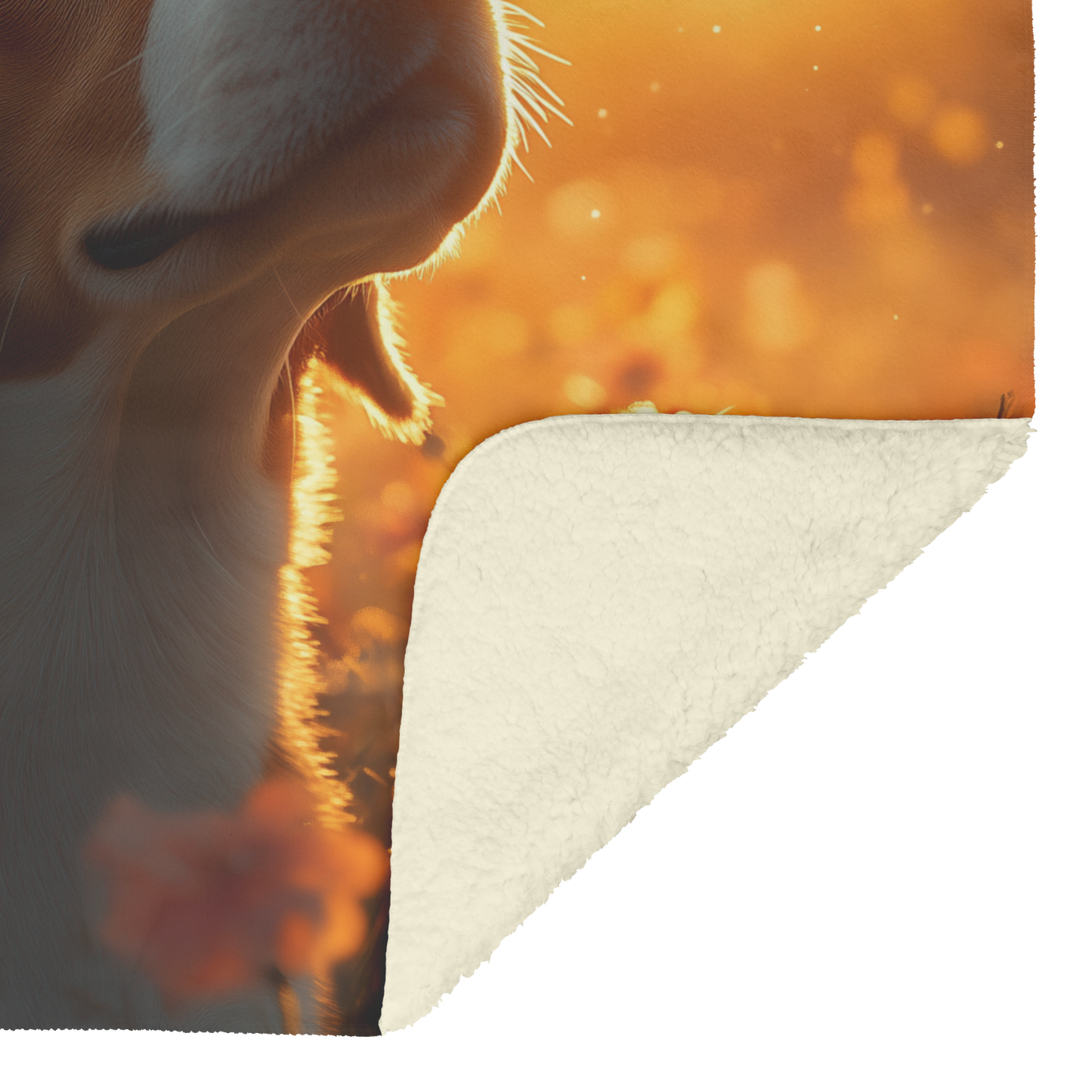 Beagle_on_Garden_Path_with_Flowers_Light_H_Blanket_Sherpa_Mockup.png