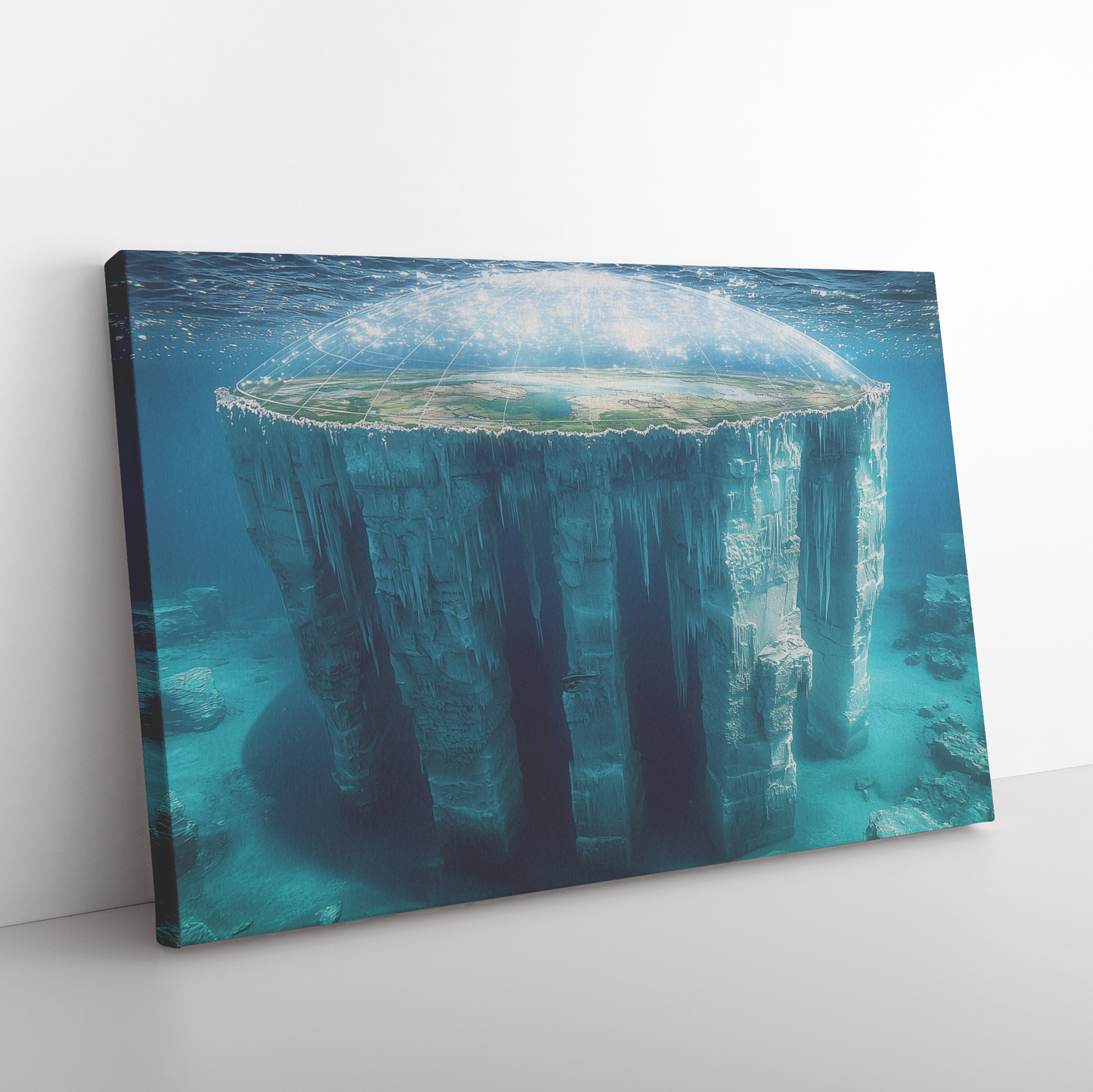 Biblical_Flat_Earth_Submerged_In_Deep_Bl_H_Rectangle_Angle_Floor_Mockup.png
