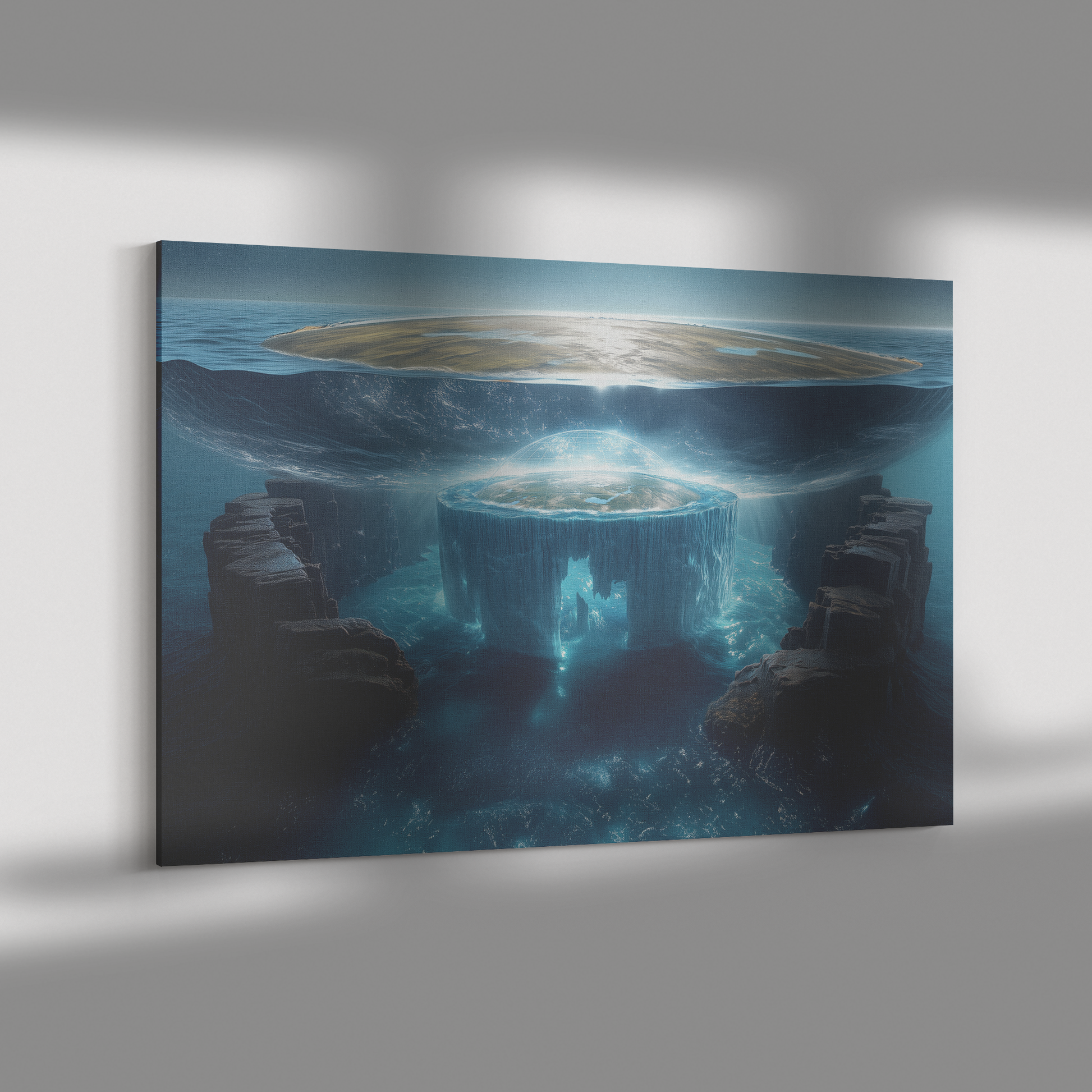 Biblical_Flat_Earth_Submerged_In_Deep_Bl_H_Rectangle_Dramatic_Shadow_Mockup.png