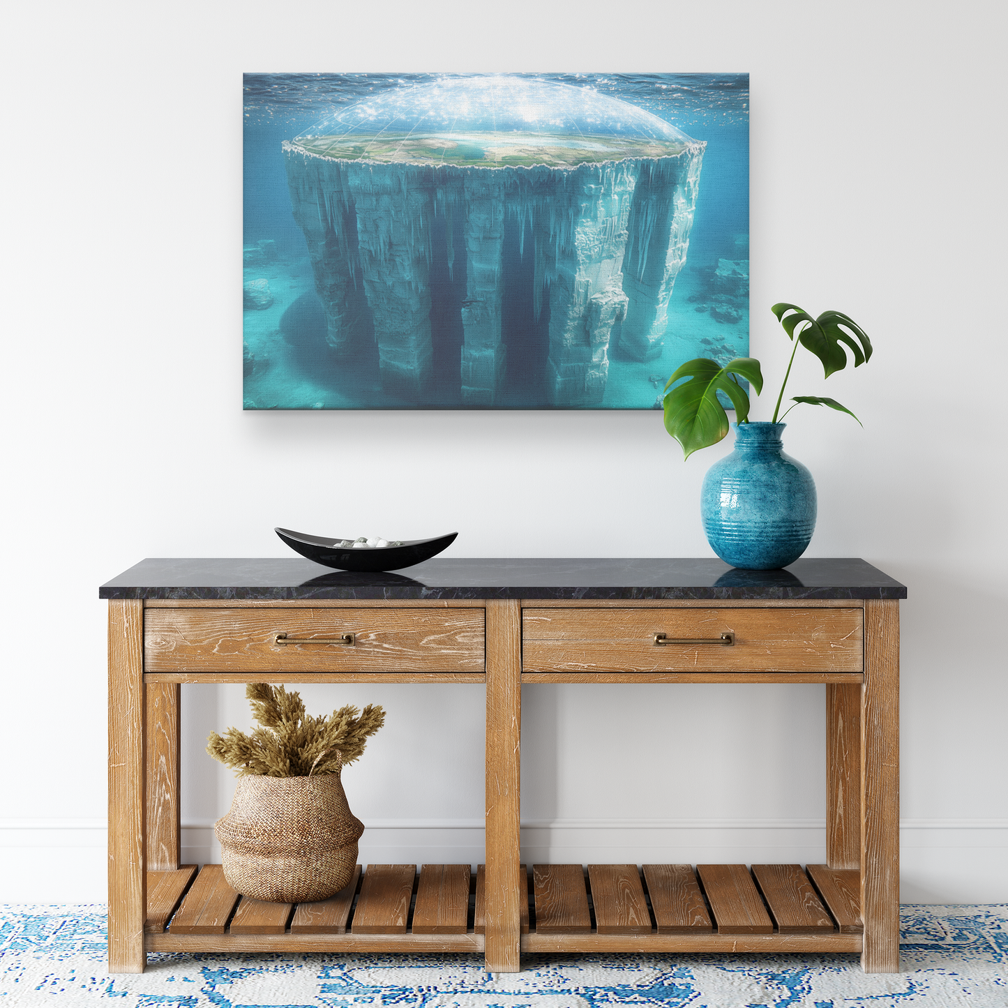 Biblical_Flat_Earth_Submerged_In_Deep_Bl_H_Rectangle_Smaller_Lifestyle_Mockup.png