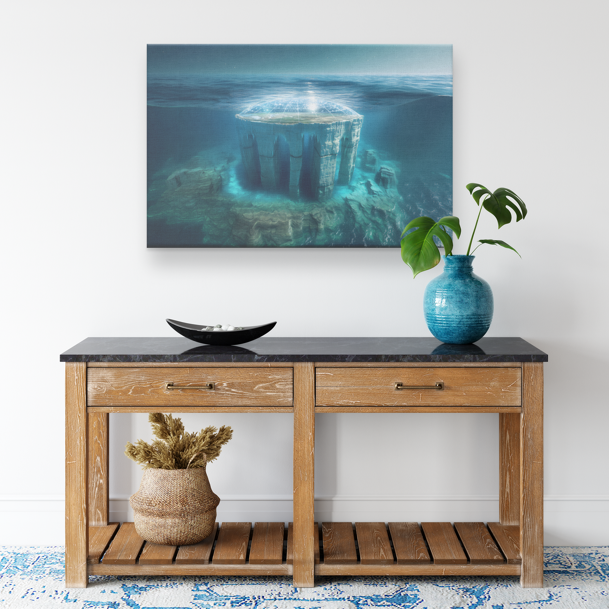 Biblical_Flat_Earth_Submerged_In_Deep_Bl_H_Rectangle_Smaller_Lifestyle_Mockup.png