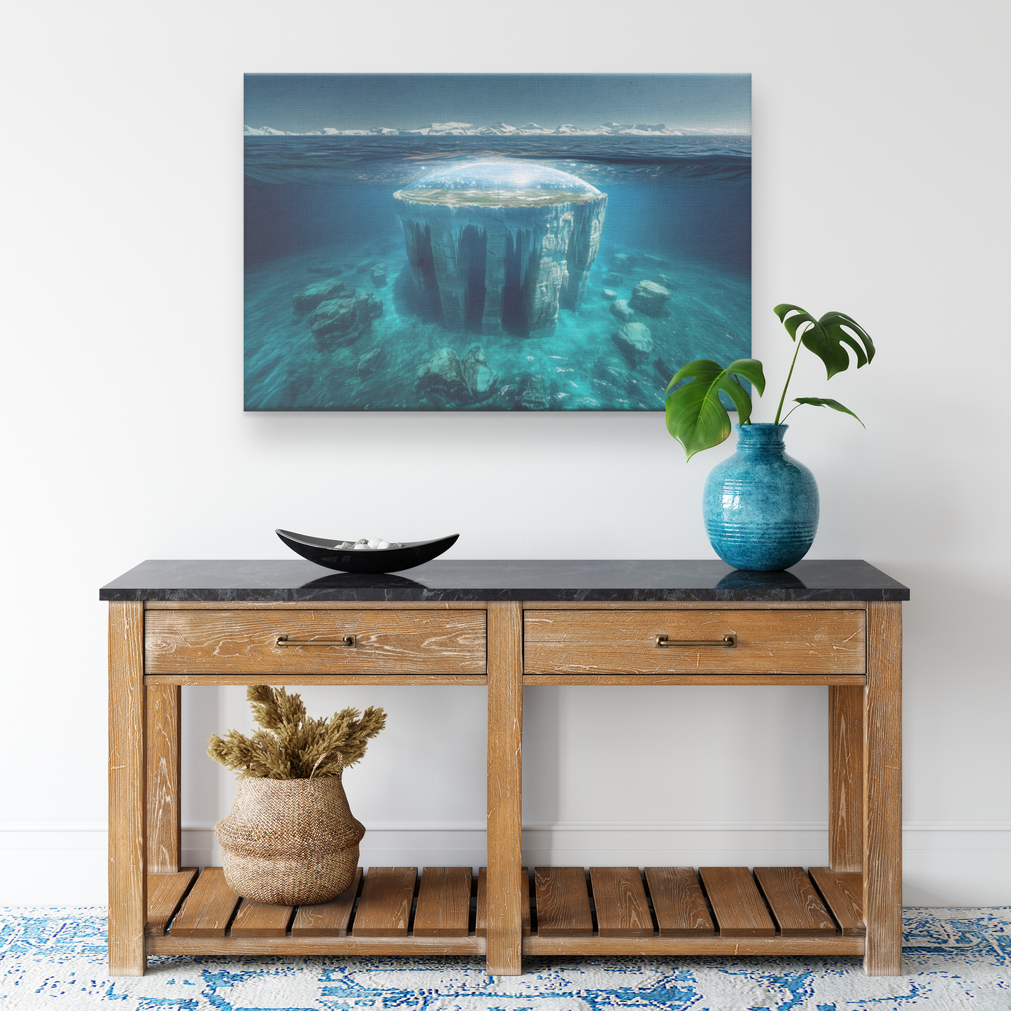 Biblical_Flat_Earth_Submerged_In_Deep_Bl_H_Rectangle_Smaller_Lifestyle_Mockup.png