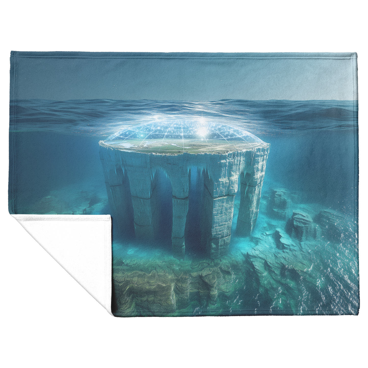 Biblical_Flat_Earth_With_Gleasons_Map_Ic_H_Blanket_Flat_Fold_Mockup.png