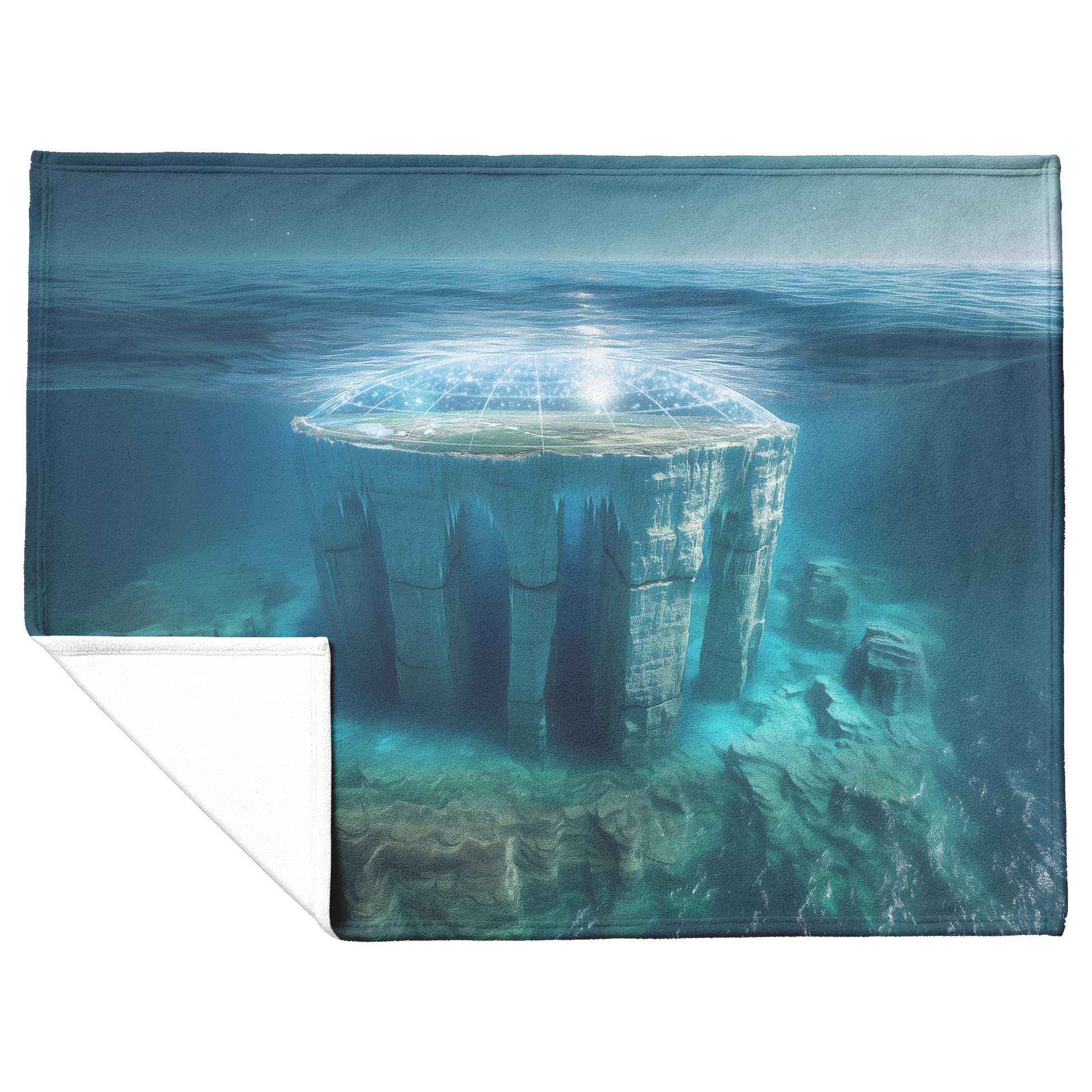 Biblical_Flat_Earth_With_Gleasons_Map_Ic_H_Blanket_Flat_Fold_Mockup.png