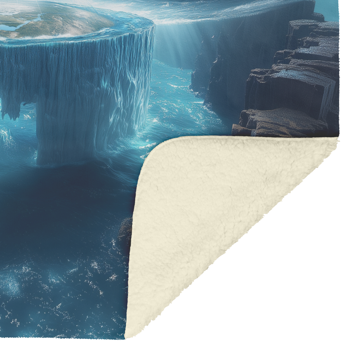 Biblical_Flat_Earth_With_Gleasons_Map_Ic_H_Blanket_Sherpa_Mockup.png