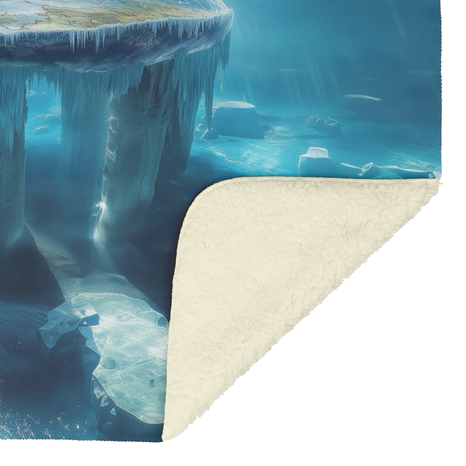 Biblical_Flat_Earth_With_Gleasons_Map_Ic_H_Blanket_Sherpa_Mockup.png