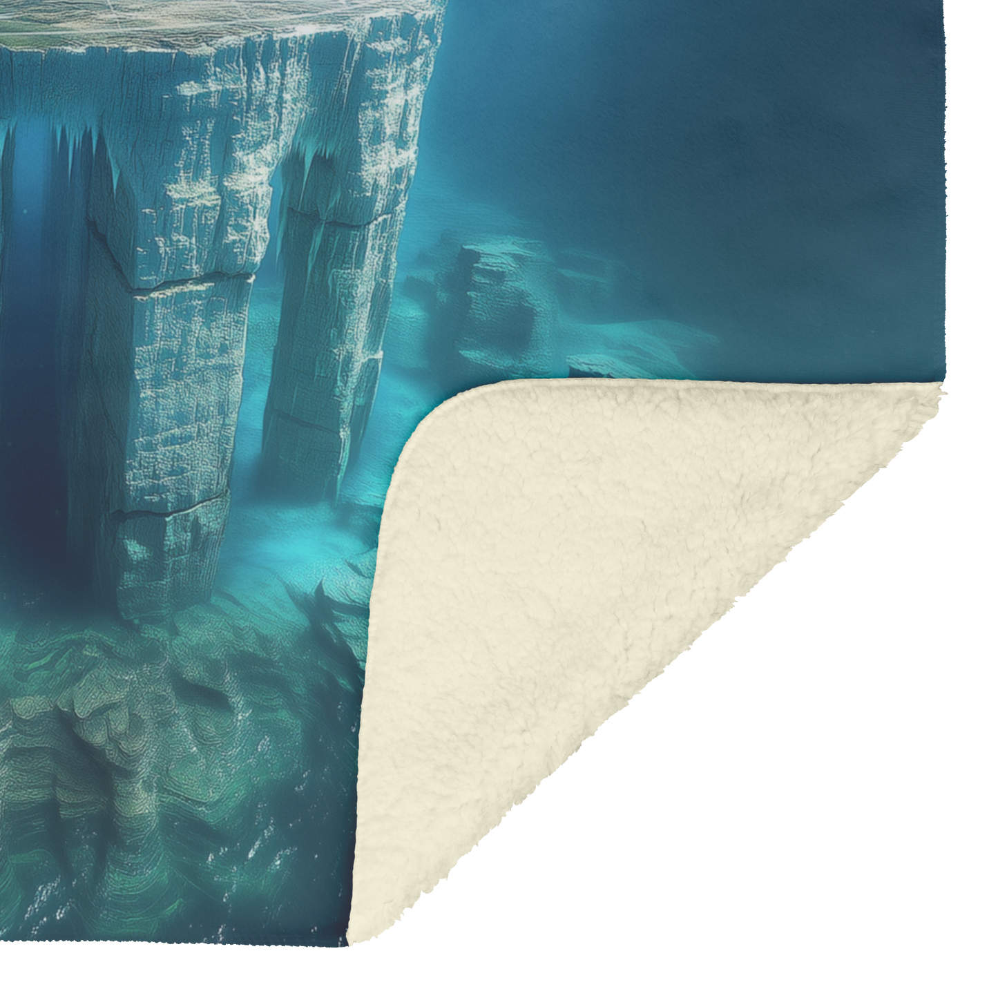 Biblical_Flat_Earth_With_Gleasons_Map_Ic_H_Blanket_Sherpa_Mockup.png