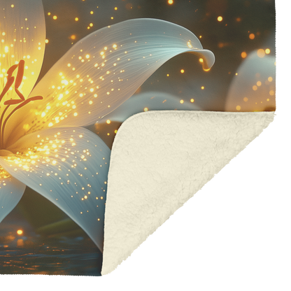 Bioluminescent_Lilies_with_Glowing_Petal_H_Blanket_Sherpa_Mockup.png