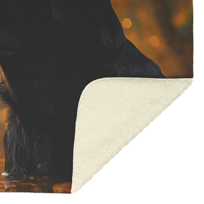 Black_Labrador_by_Pond_with_Golden_Rippl_H_Blanket_Sherpa_Mockup.png